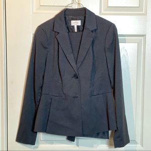 Houndstooth Peplum 2 Piece Suit